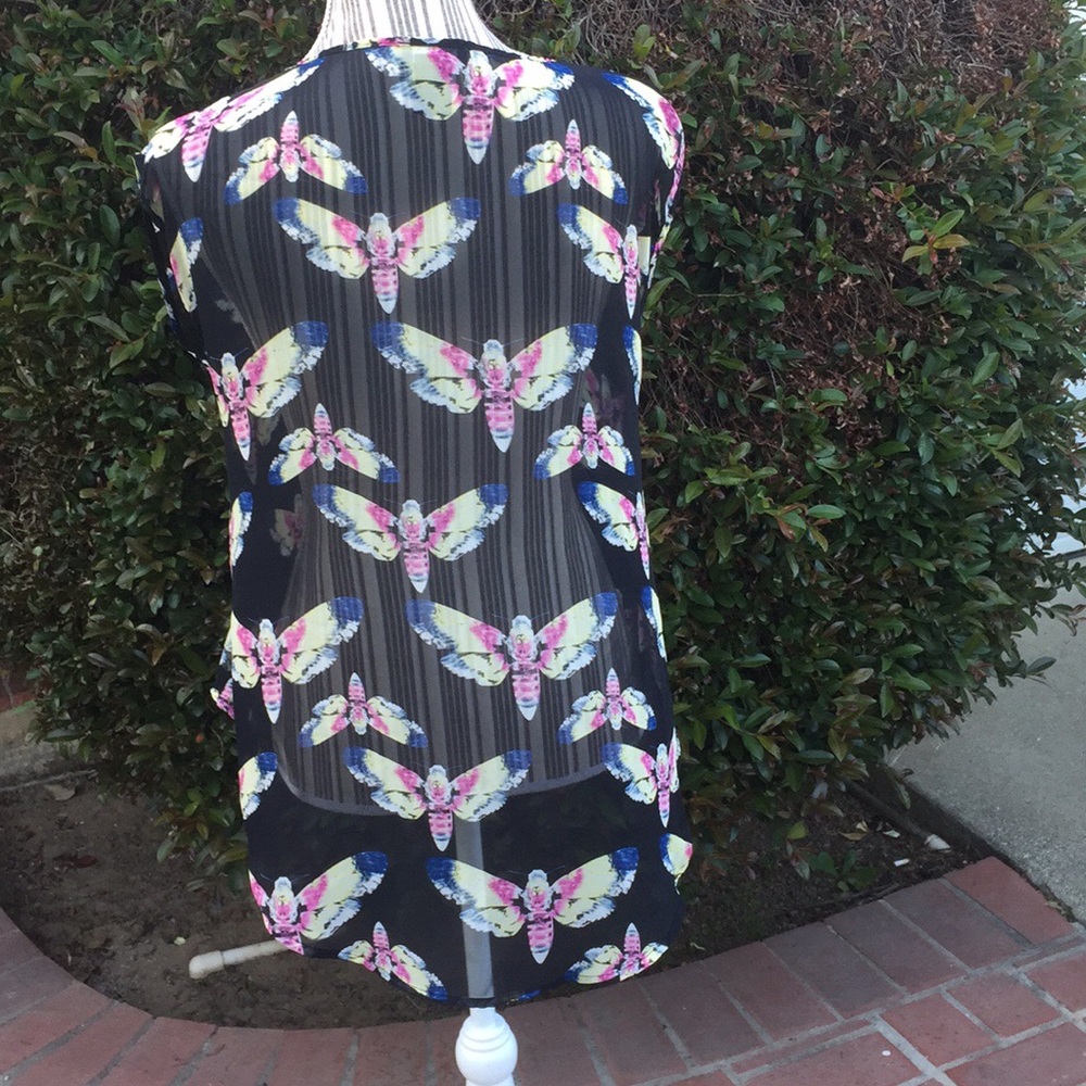 🏈High low sheer moth top - Picture 2 of 4